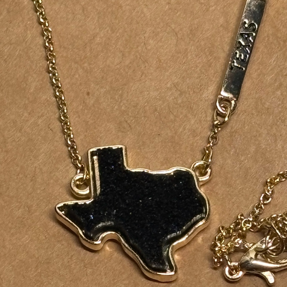 Gold Texas Pendant Necklace